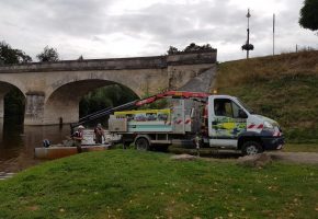 Début des travaux d’arrachage de la Jussie sur la Gartempe